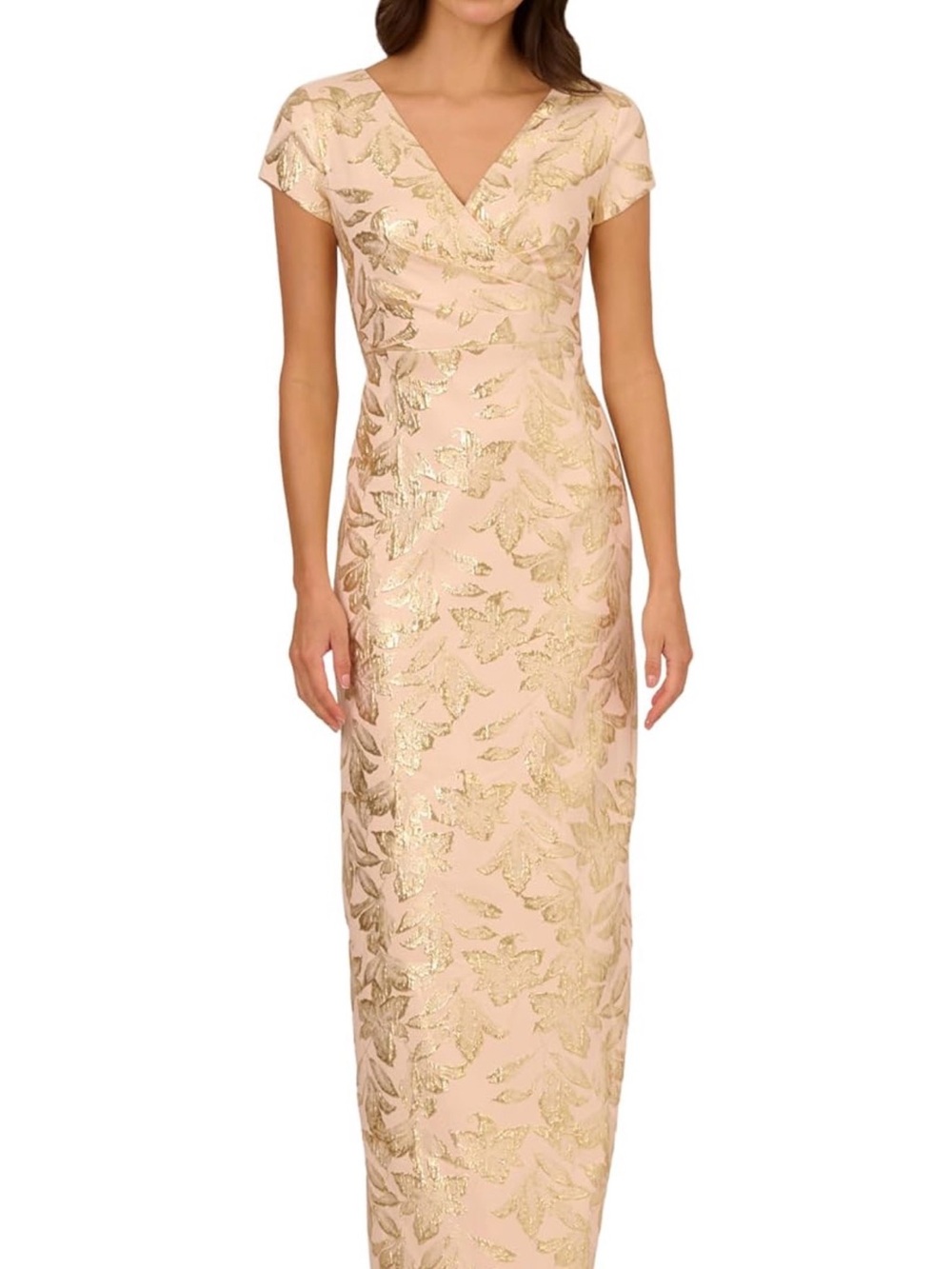Adrianna Papell Women's Matelasse Long Dress